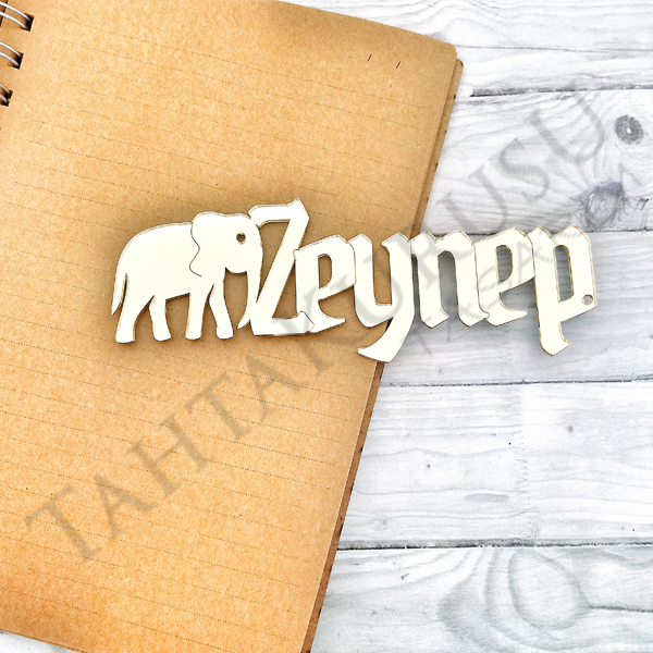 Pleksi ayna İsimlik & Kitap Ayracı 1